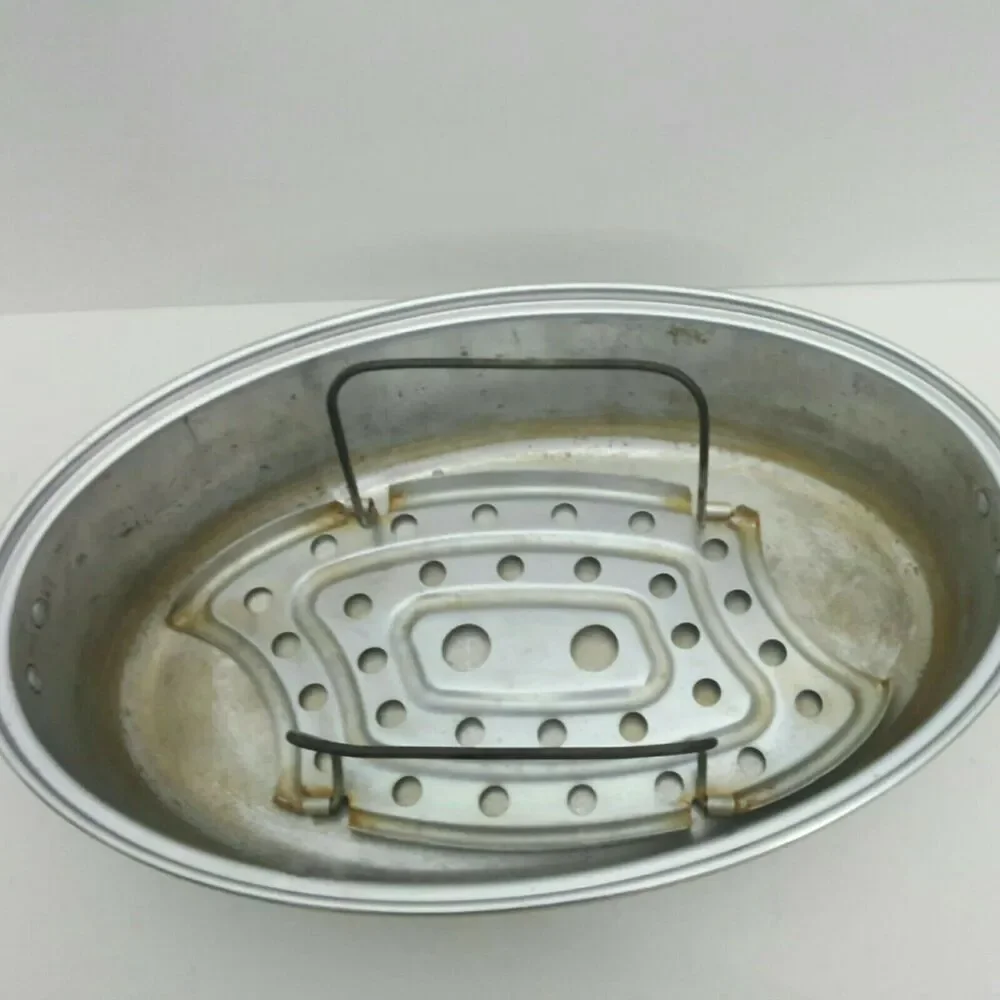 Vintage WEAR-EVER Aluminum Roaster pan #2634 USA 3 piece